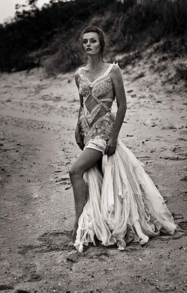 Couture am Strand